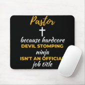 Pastor Beursache Hardcore Devil Stomping Ninja Mousepad (Mit Mouse)
