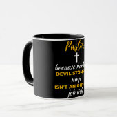 Pastor Beursache Hardcore Devil Stomping Ninja Tasse (Vorderseite Links)