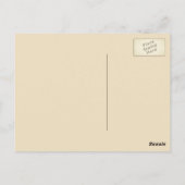 Pastor Black Cross Personalisiert Postkarte (Rückseite)