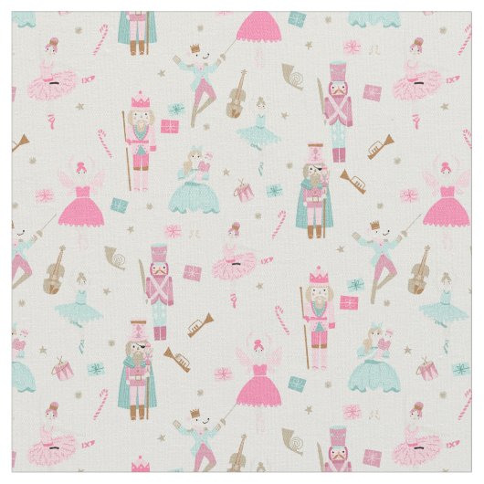 Pastor Blue Nutcracker Ballet Weihnachten Stoff (Nahaufnahme)