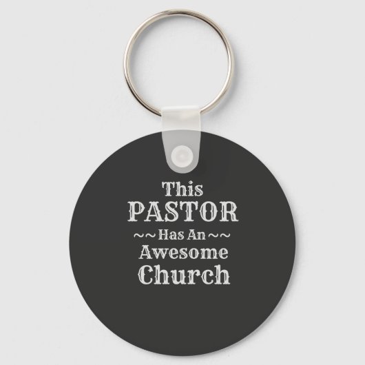 Pastor Button-Schlüsselanhänger Schlüsselanhänger (Vorderseite)