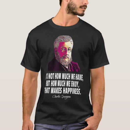 Pastor Christlich Preacher Charles Spurgeon T-Shirt (Vorderseite)