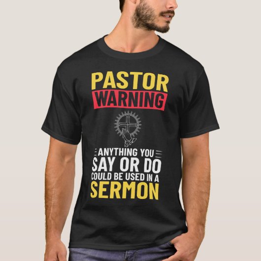 Pastor Church Minister Clergy Christlich Jesus T-Shirt (Vorderseite)