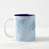 Pastor Coffee Tasse - Groß: Sky Blue Elegance (Links)