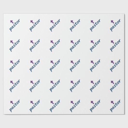 Pastor Cross2 Geschenkpapier (Flach)