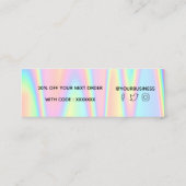 Pastor danke Mini-Visitenkarte Mini Visitenkarte (Rückseite)