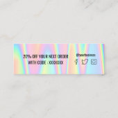 Pastor danke Mini-Visitenkarte Mini Visitenkarte (Rückseite)