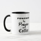 Pastor Dankeschön Powered by Prayer Kaffee Tasse (Links)