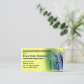 Pastor Deacon Cross Wasserfall Kirche Santa Maria Visitenkarte (Stehend Vorderseite)