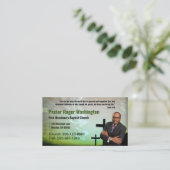 Pastor/Deacon Foto Kirche Visitenkarte (Stehend Vorderseite)