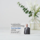 Pastor/Deacon Foto Kirche Visitenkarte (Stehend Vorderseite)