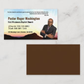 Pastor/Deacon Foto Kirche Visitenkarte (Vorne/Hinten)