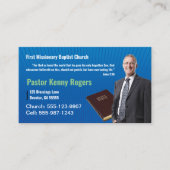 Pastor/Deacon Foto Kirche Visitenkarte (Vorderseite)