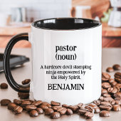 Pastor Definition Witziger religiöser Individuelle Tasse