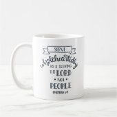 Pastor der Christlichen Verse Kaffeetasse (Links)