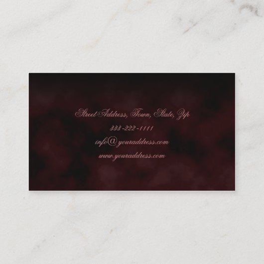 Pastor des Livekirchen-Herzens in der Handkarte Visitenkarte (Rückseite)