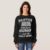 Pastor durch Spaß Heiliger Geist Jesus Christlich Sweatshirt (Vorne ganz)