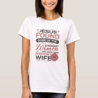 Pastor Ehefrau Achtung Kirche Christlich Pastor W T-Shirt