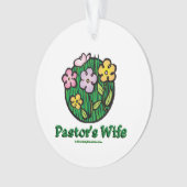 Pastor-Ehefrau - Blüte Ornament (Vorderseite)