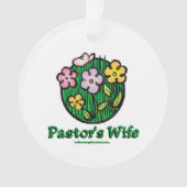 Pastor-Ehefrau - Blüte Ornament (Vorderseite)