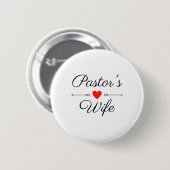 Pastor-Ehefrau Button (Vorne & Hinten)
