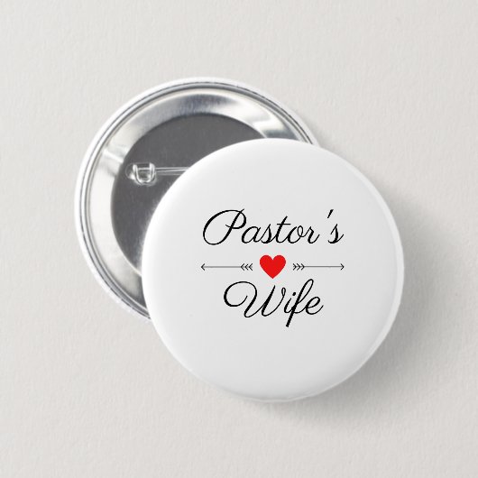 Pastor-Ehefrau Button (Vorne & Hinten)