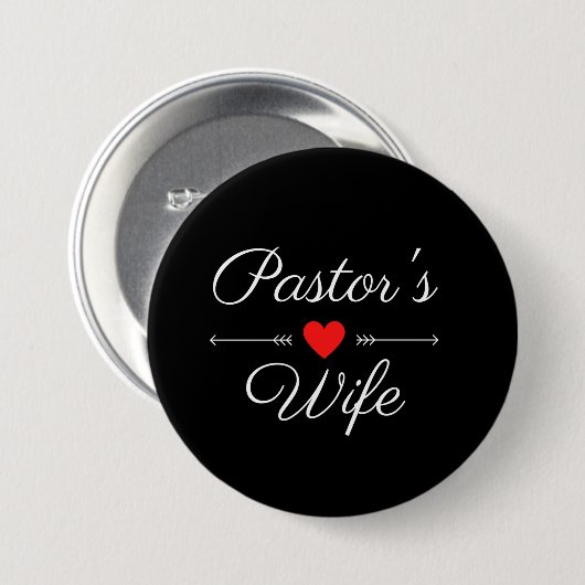 Pastor-Ehefrau Button (Vorne & Hinten)