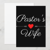Pastor-Ehefrau Dankeskarte (Vorne/Hinten)