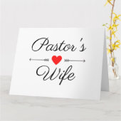 Pastor-Ehefrau Karte (Gelbe Blume)