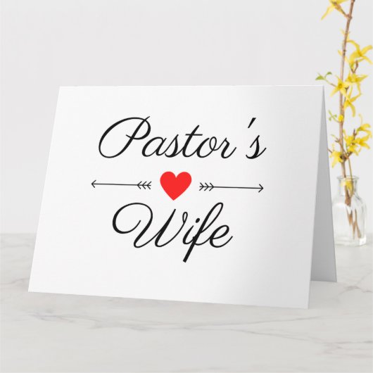 Pastor-Ehefrau Karte (Gelbe Blume)