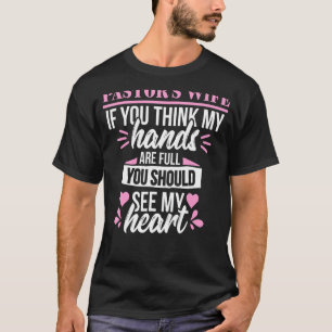 Pastor Ehefrau Niedlich Herz Christliche Kirche we T-Shirt