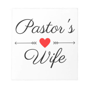 Pastor-Ehefrau Notizblock