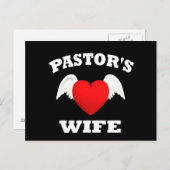 Pastor-Ehefrau Postkarte (Vorne/Hinten)