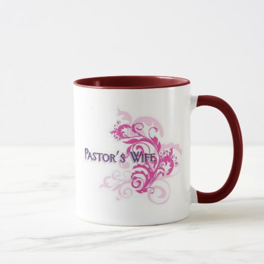 Pastor-Ehefrau-Rosa Tasse (Rechts)