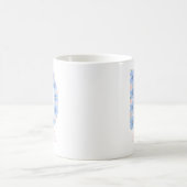 Pastor Floral Letter D Monogramm Kaffeetasse (Mittel)