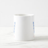 Pastor Floral Letter W Monogram Kaffeetasse (Mittel)
