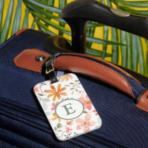 Pastor Floral Monogram Language Tag
