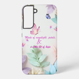 Pastor Floral Quote Butterfly Case Samsung Galaxy Hülle
