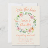 Pastor Floral Wreath Einladung (Vorderseite)