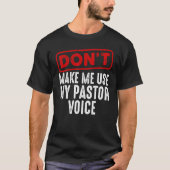 Pastor For Men Women Christian Preacher Priest T-Shirt (Vorderseite)