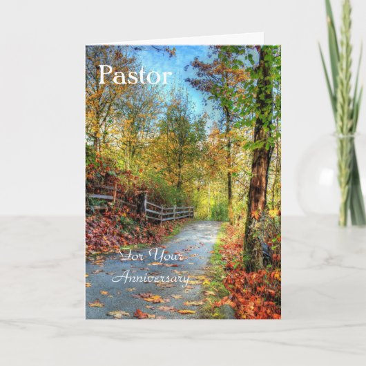 Pastor, für deinen Jahrestag Karte (Vorderseite)
