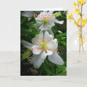 Pastor für Ihre Jubiläumskarte Karte (Gelbe Blume)