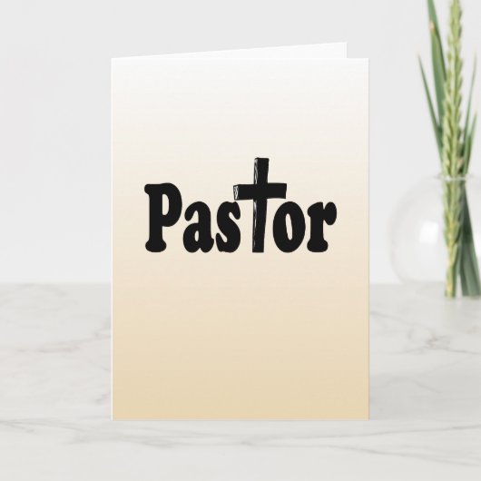 Pastor Geschenke Karte (Vorderseite)