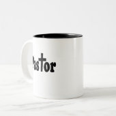 Pastor Geschenke Zweifarbige Tasse (Vorderseite Links)