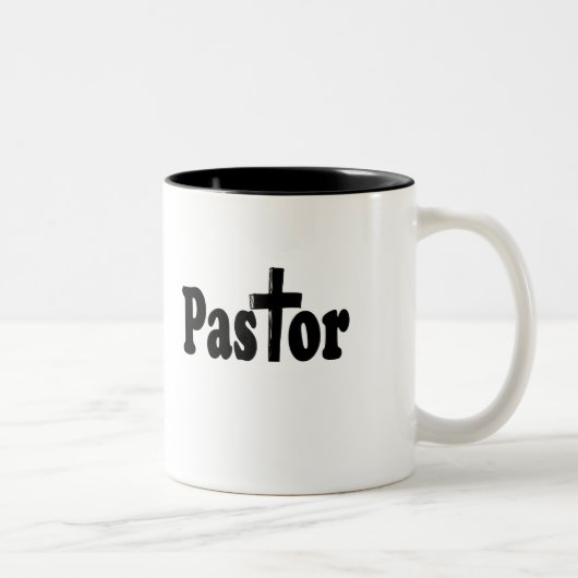 Pastor Geschenke Zweifarbige Tasse (Rechts)