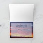 Pastor Get Well, Scripture Sunset Karte (Innenseite)