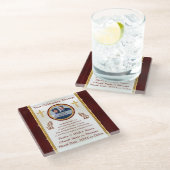 Pastor gibt Personalisierte, Christliche Untersetz Glasuntersetzer (Schrägansicht)