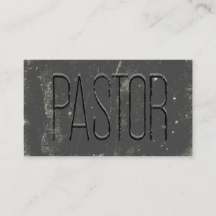 Pastor Grau Grunge verwüstetes Tafel Kirchen Visitenkarte