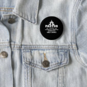 Pastor Harcore Teufel stampfender Ninja Button (Beispiel)