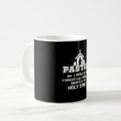 Pastor Harcore Teufel stampfender Ninja Kaffeetasse (Vorderseite Links)